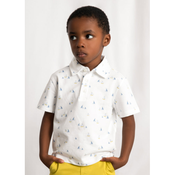 Πολο κοντομανικο σταμπωτο