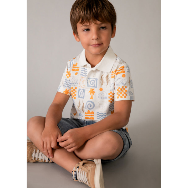 Πολο κοντομανικο σταμπωτο