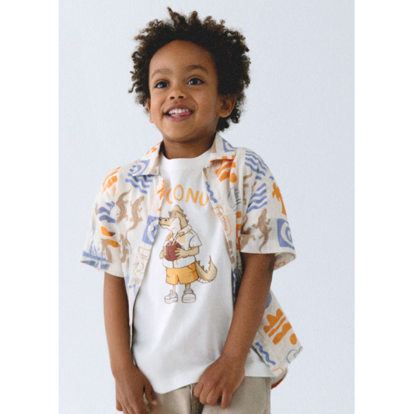 Πουκαμισο κοντομαν σταμπωτο