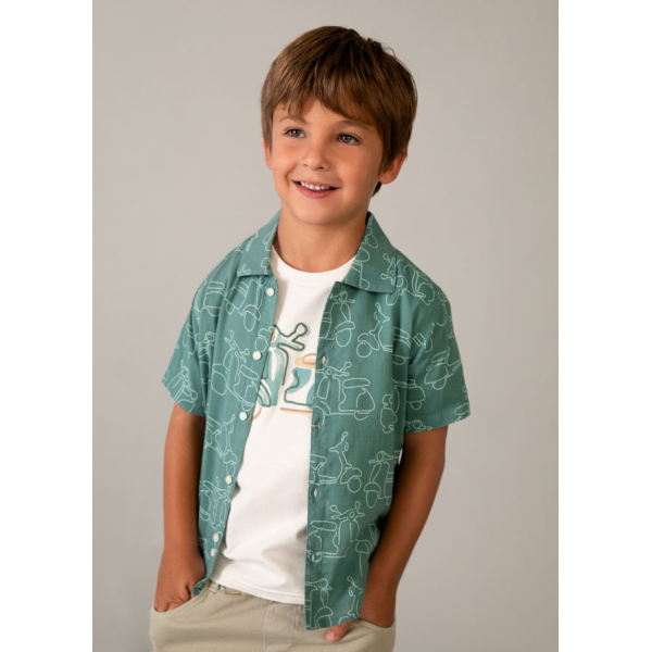 Πουκαμισο κοντομαν σταμπωτο