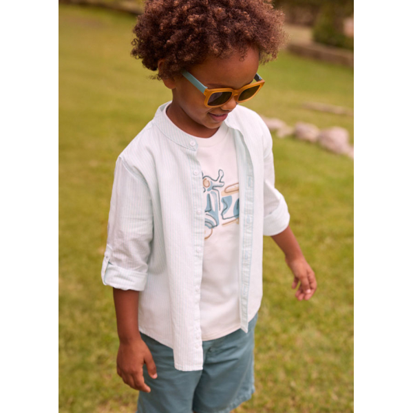 Πουκαμισο μακρυμανικο μαο ριγ