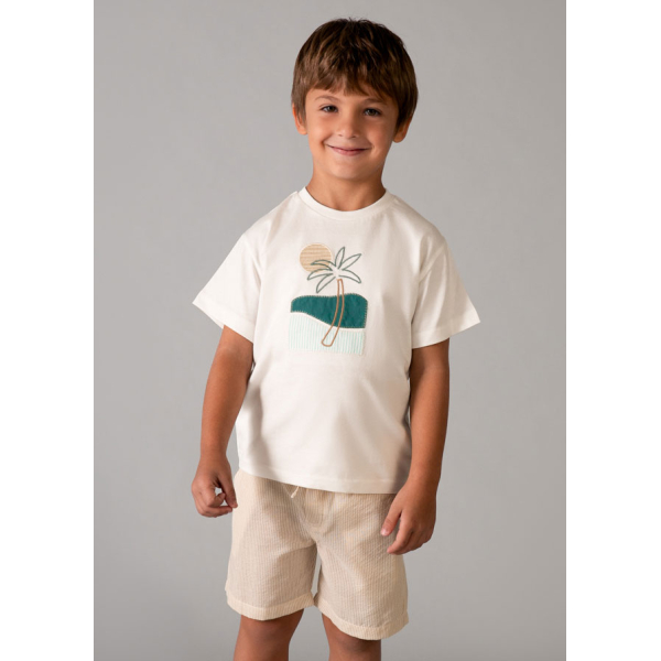 Σετ βερμουδα seersucker