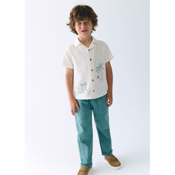 Παντελονι jogger λινο