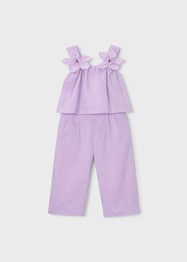 Σετ παντελονι μακρυ απλικε