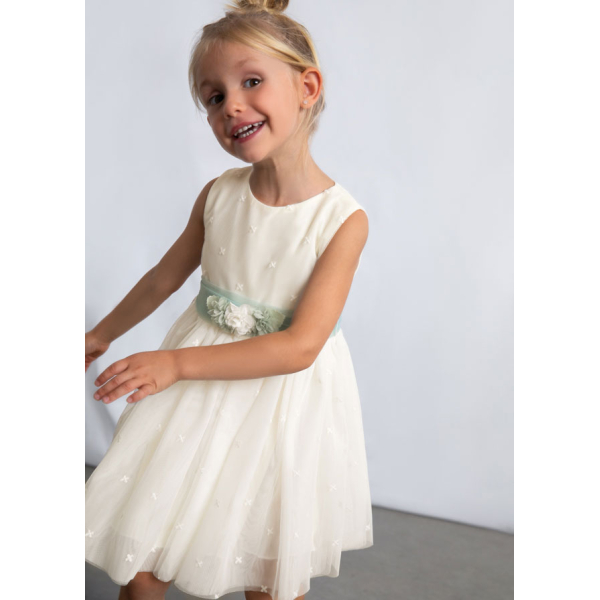 Φορεμα τουλι κεντητο