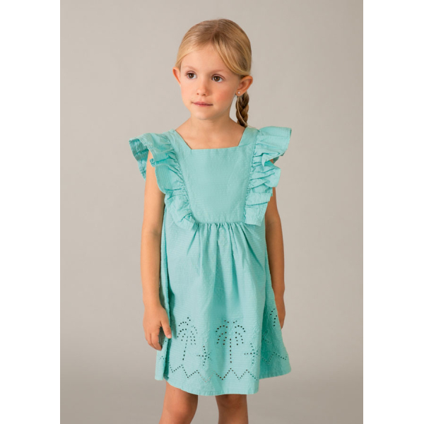 Φορεμα seersucker διατρητο