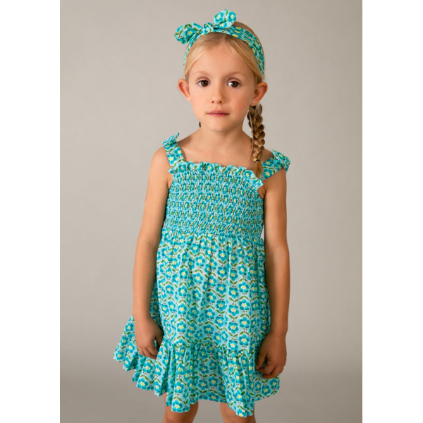 Φορεμα σταμπωτο κορδελα