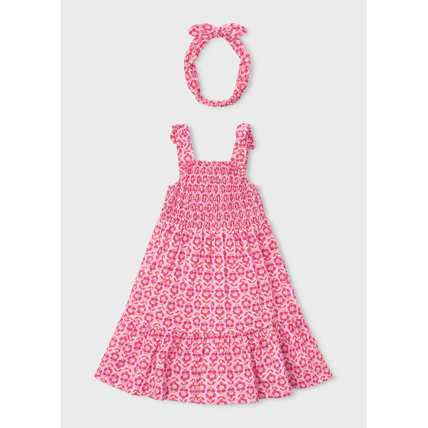 Φορεμα σταμπωτο κορδελα