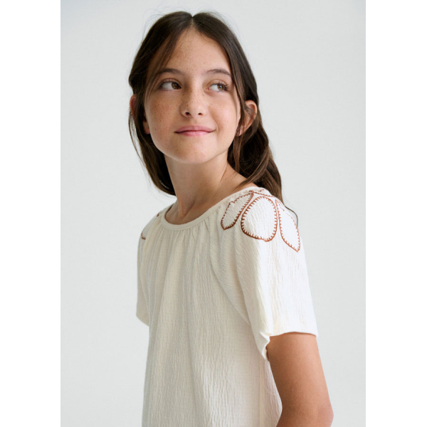 Μπλουζα κοντομανικη γκοφρε