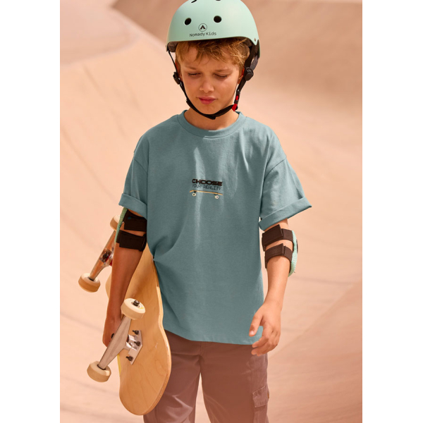 Μπλουζα κοντομανικη πισω σταμ