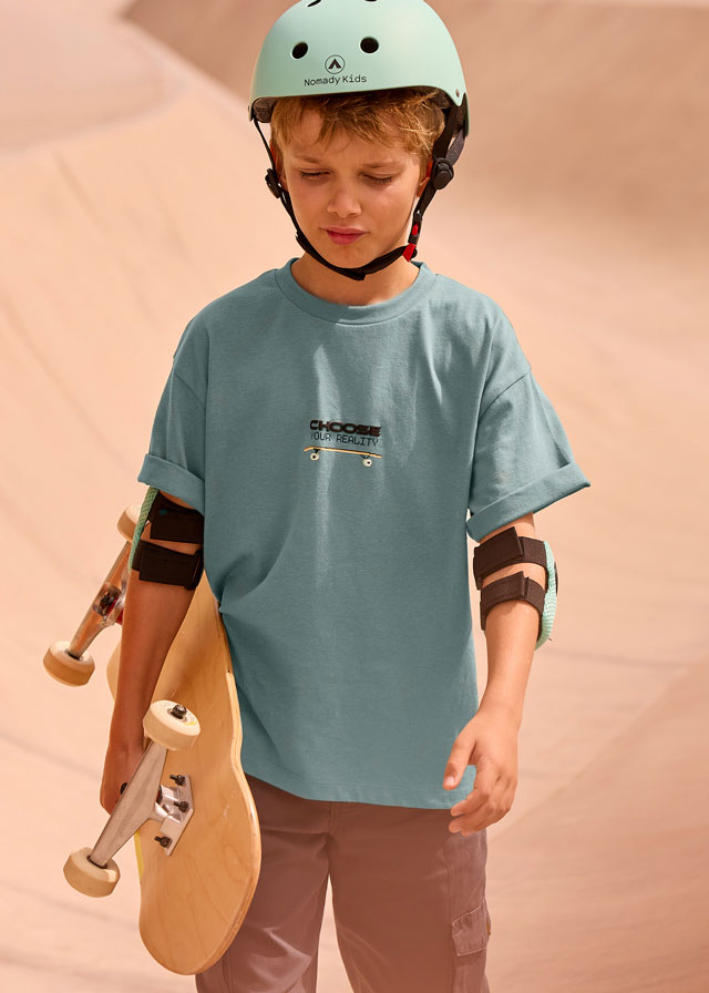 Μπλουζα κοντομανικη πισω σταμ