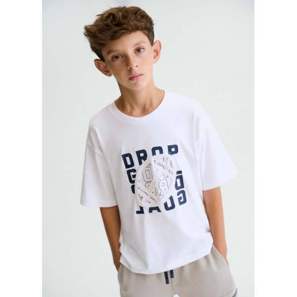 Μπλουζα κοντ/κη αναγλυφη