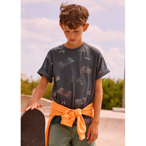 Μπλουζα κοντομανικη σταμπωτη