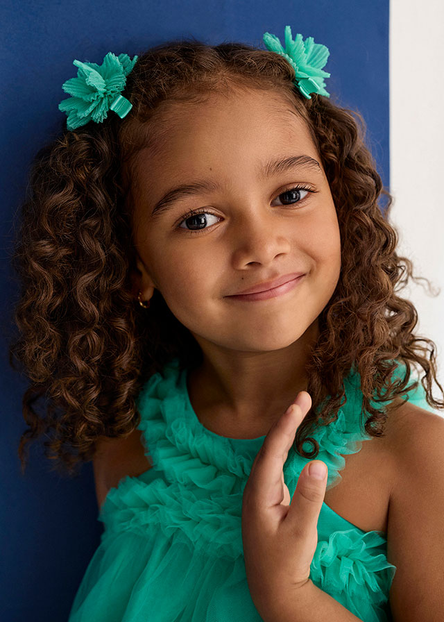 Σετ τσιμπιδακια λουλουδι τουλ