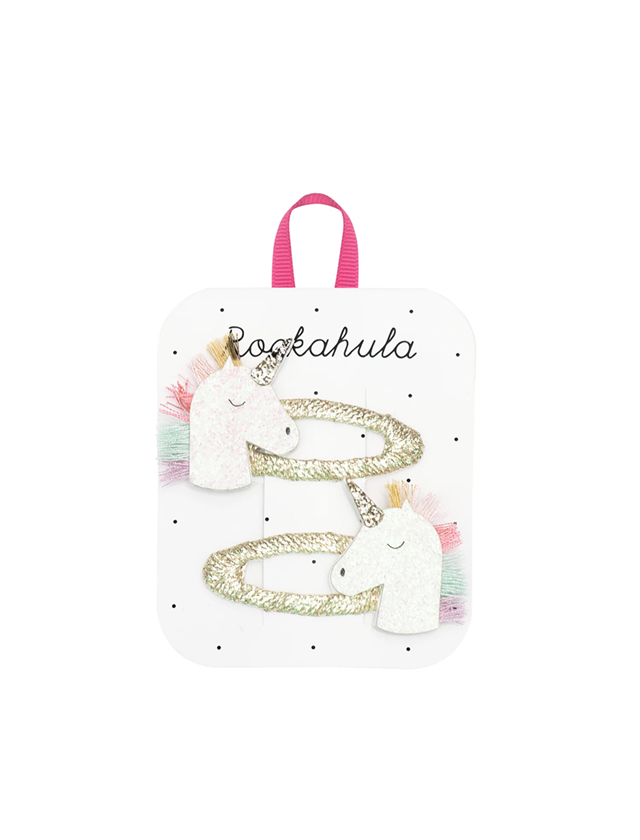 Σετ Παιδικά Κοκαλάκια με Κλιπ Μονόκερος